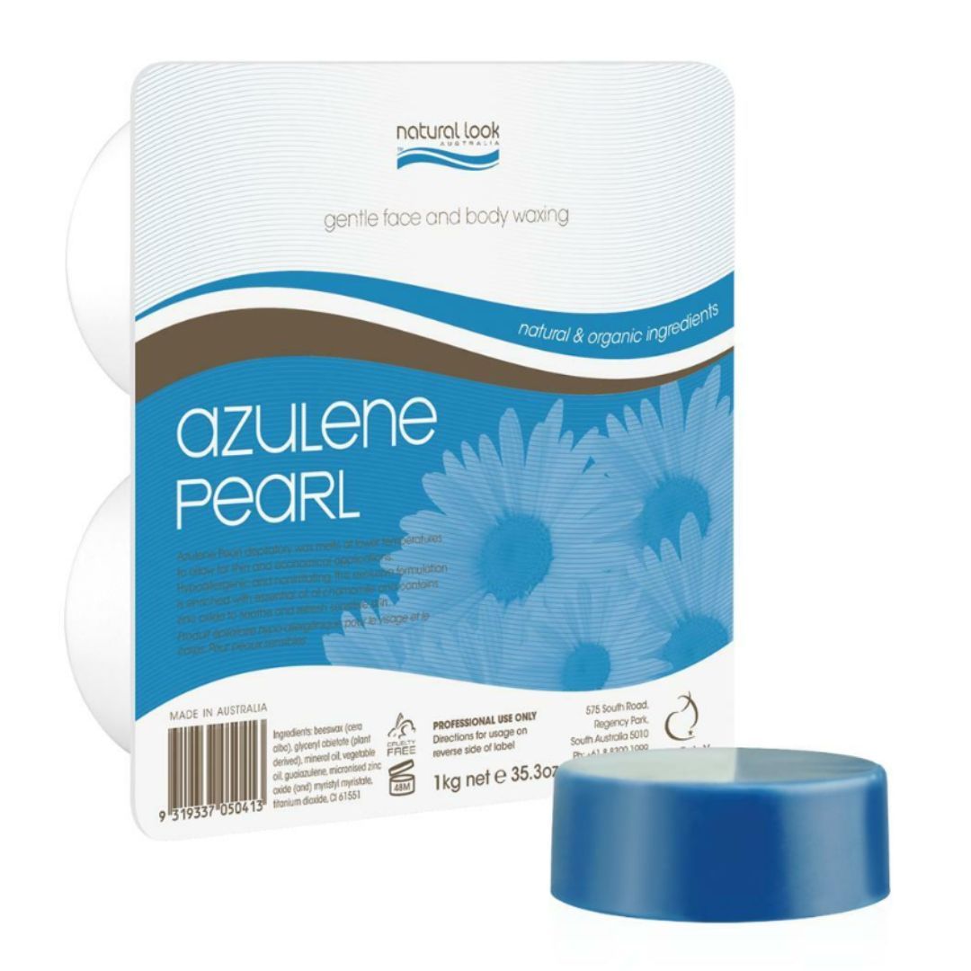 Natural Look Azulene Pearl Hot Wax 1Kg