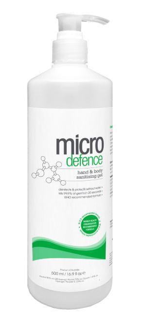 Micro Defence H & B Sanitiser Gel 500ml