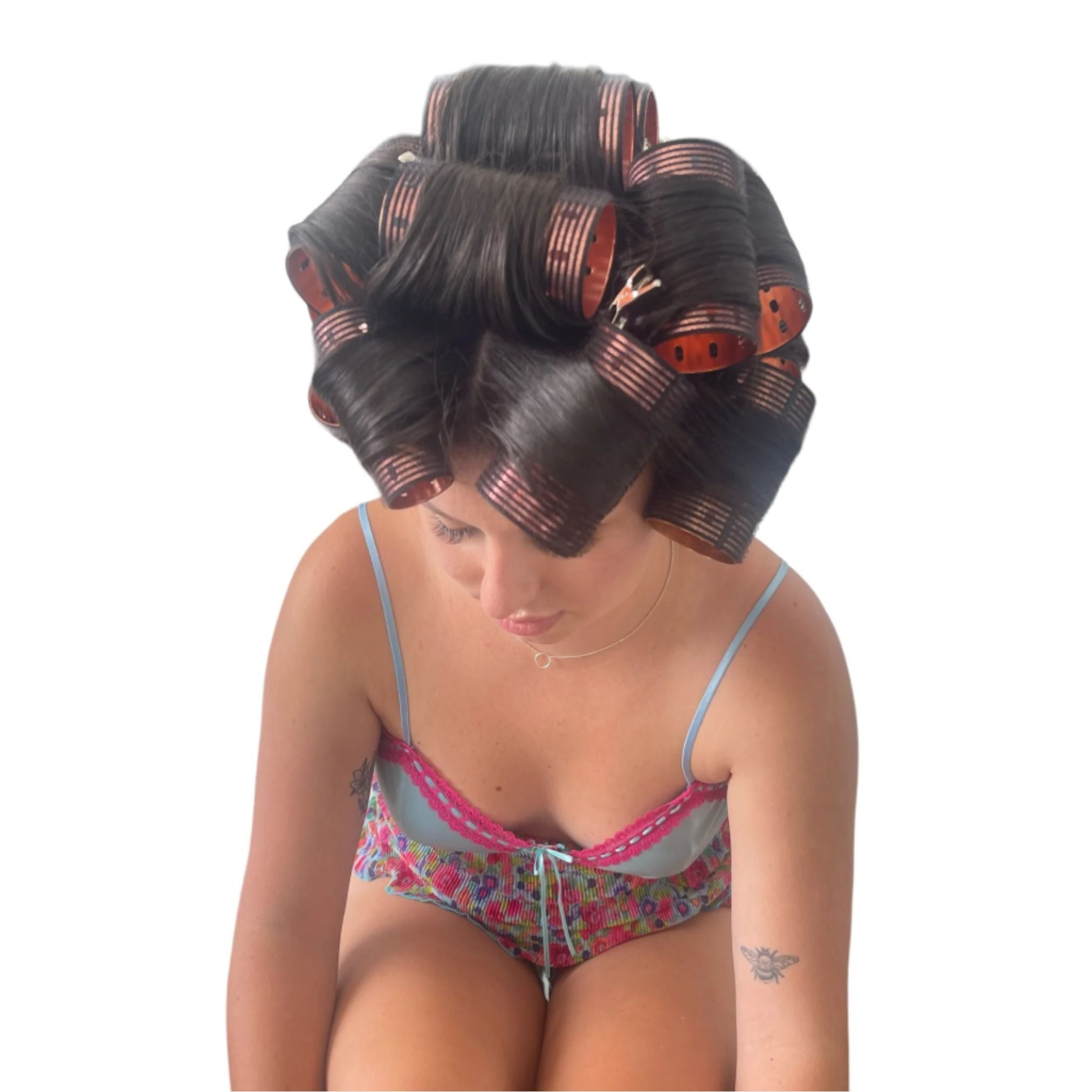 Velcro Thermal Rollers B/Rose 6pk Large