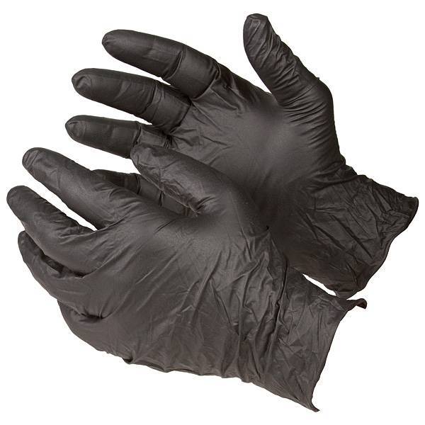 Nitrile Black Gloves X Small (Disposable