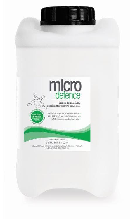 Micro Defence Hand & Surface Spray 5L
