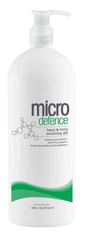 Micro Defence Hand & B Sanitiser Gel 1L