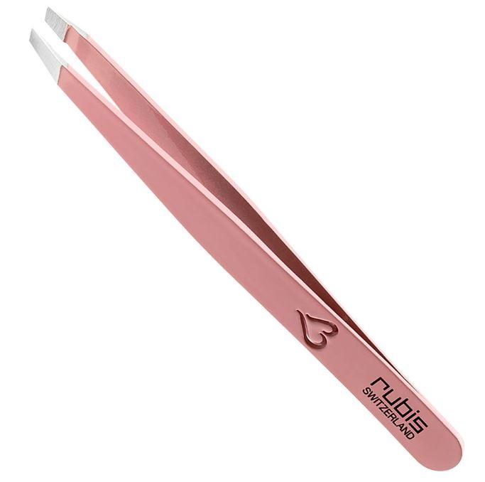 Rubis Classic Slant Tweezer - Pink Heart