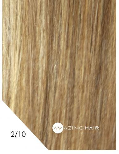 2 Clip-in 20in #2/10 Choc/Light Caramel