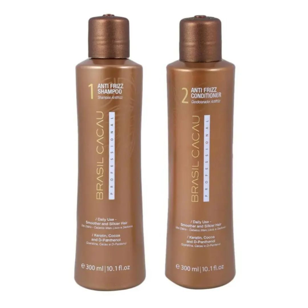 Brasil Cacau Anti-Frizz 300ml Duo