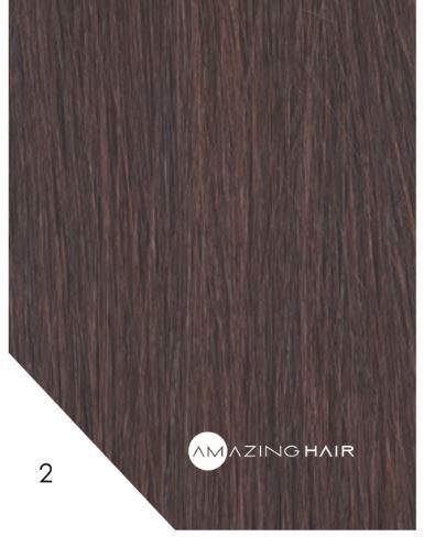 2 Clip-in 20in #2 Chocolate Brown