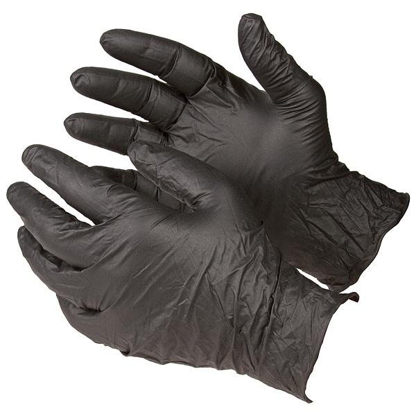 Nitrile Black Gloves Medium (Disposable)