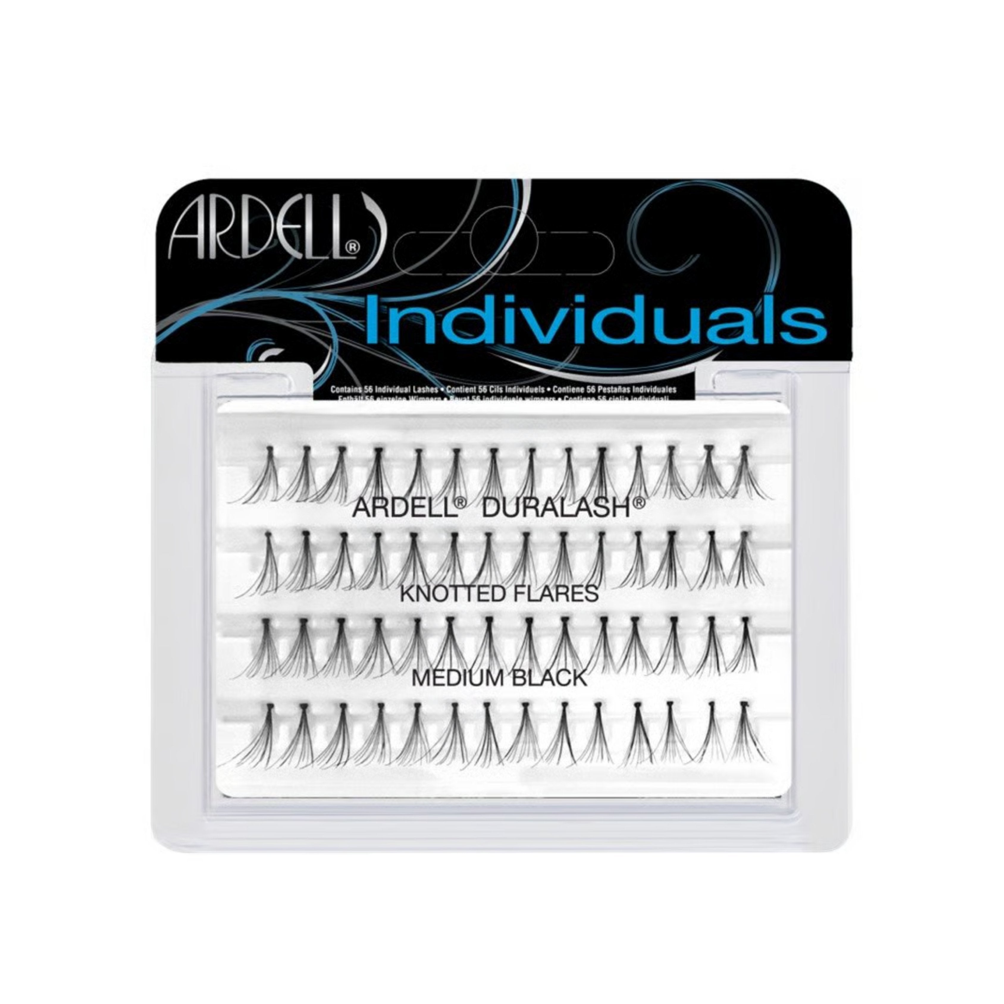 Duralash Flares- Medium Black (W/Knot)