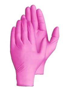 Gelish Pink Nitrile Gloves Powder Free