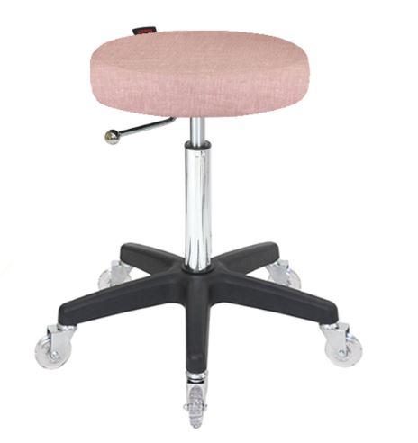 Turbo Stool Pink with Clear Wheels