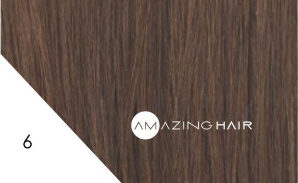 7 pc Clip In #6 Light Brown 20 inch