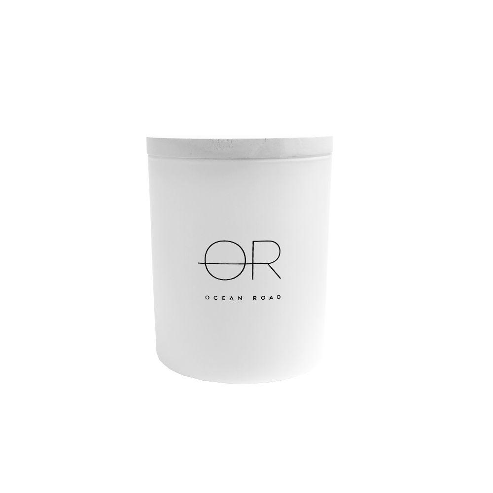 Ocean Road White Soy Wax Candle W