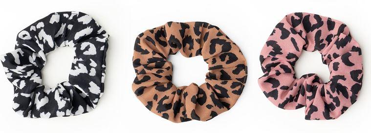 Buns out Scrunchie 3pk - Leopard