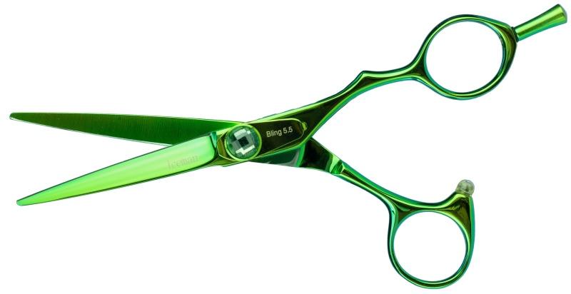 Iceman Bling Green 5.5 Scissors