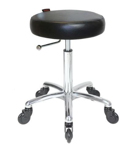 Turbo Stool Black with Click'NClean Wheels