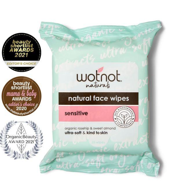 WotNot Sensitive Facial Wipes 25pk