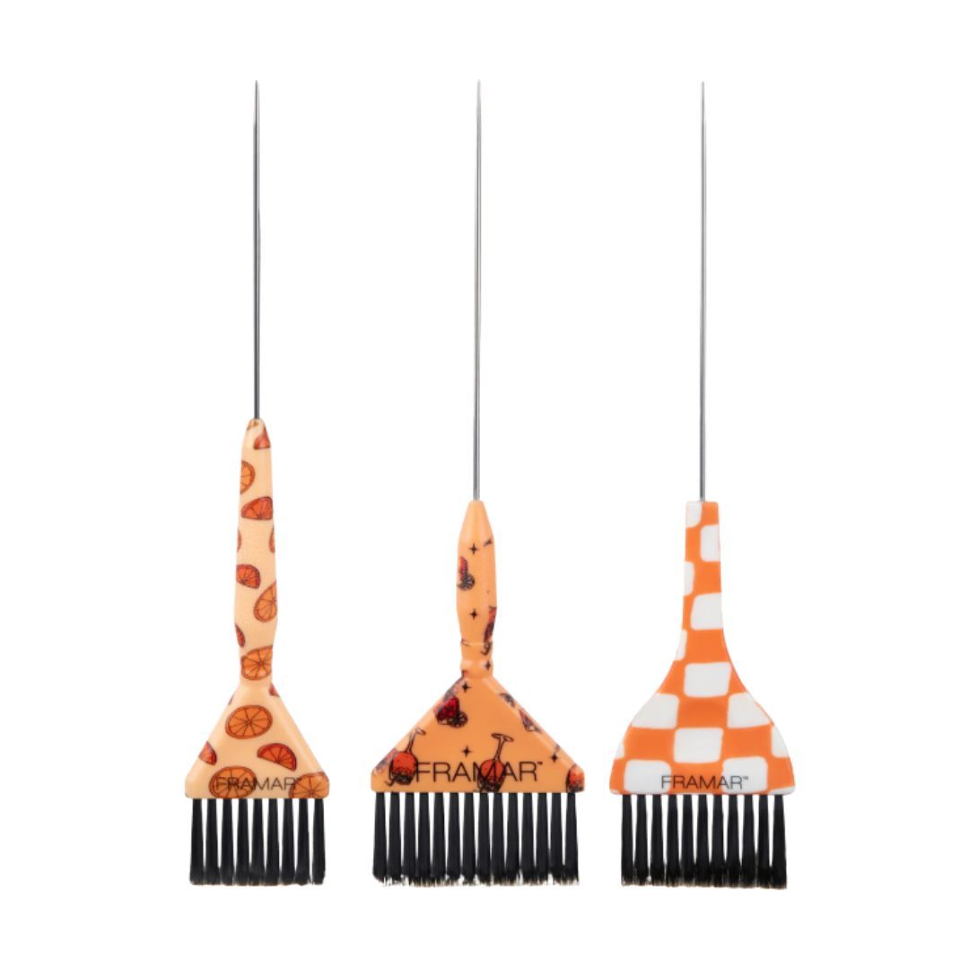 Framar Spritz Pin Tail Tint Brushes 3pce