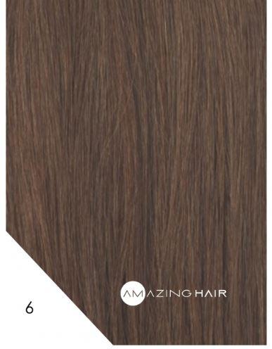2 Clip-in 20in #6 Light Brown