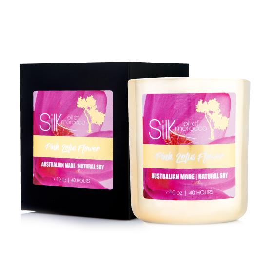 Pink Lotus Flower Natural Soy Candle