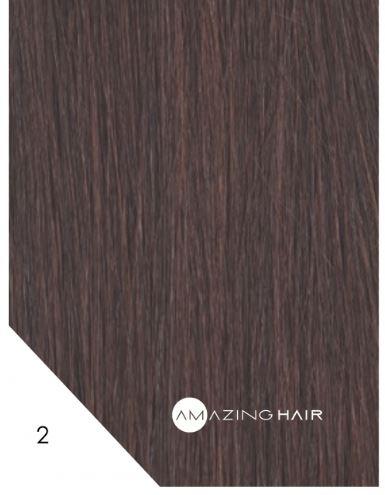 7pc Clip In #2 Chocolate Brown 16inch