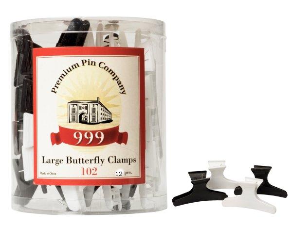 Butterfly Clamps 36pc (black & white)