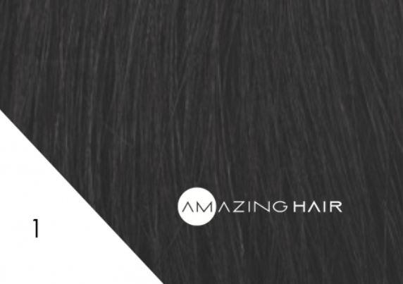 7 pc Clip In #1 Black 20 inch