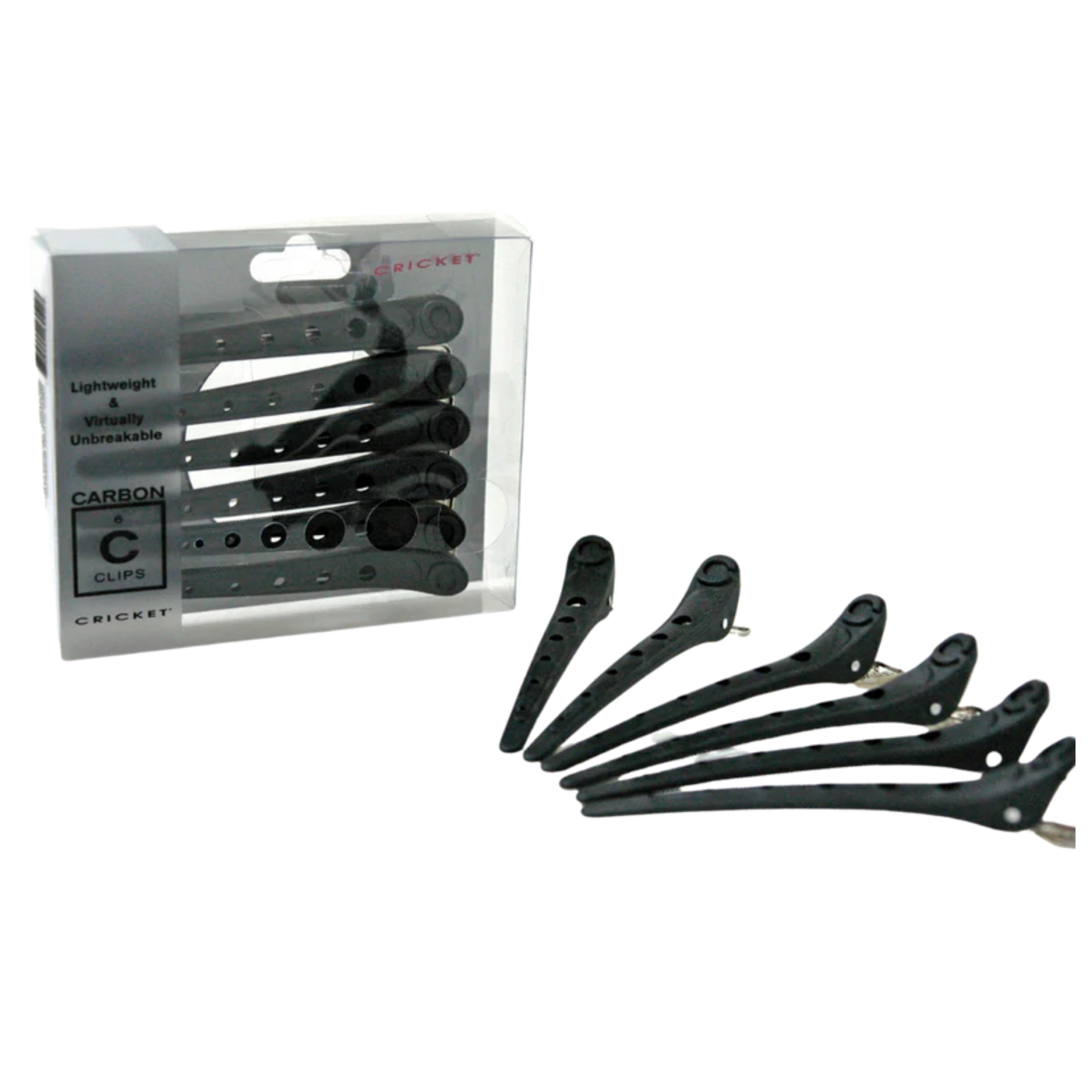 Carbon Clips (Black) 6pc