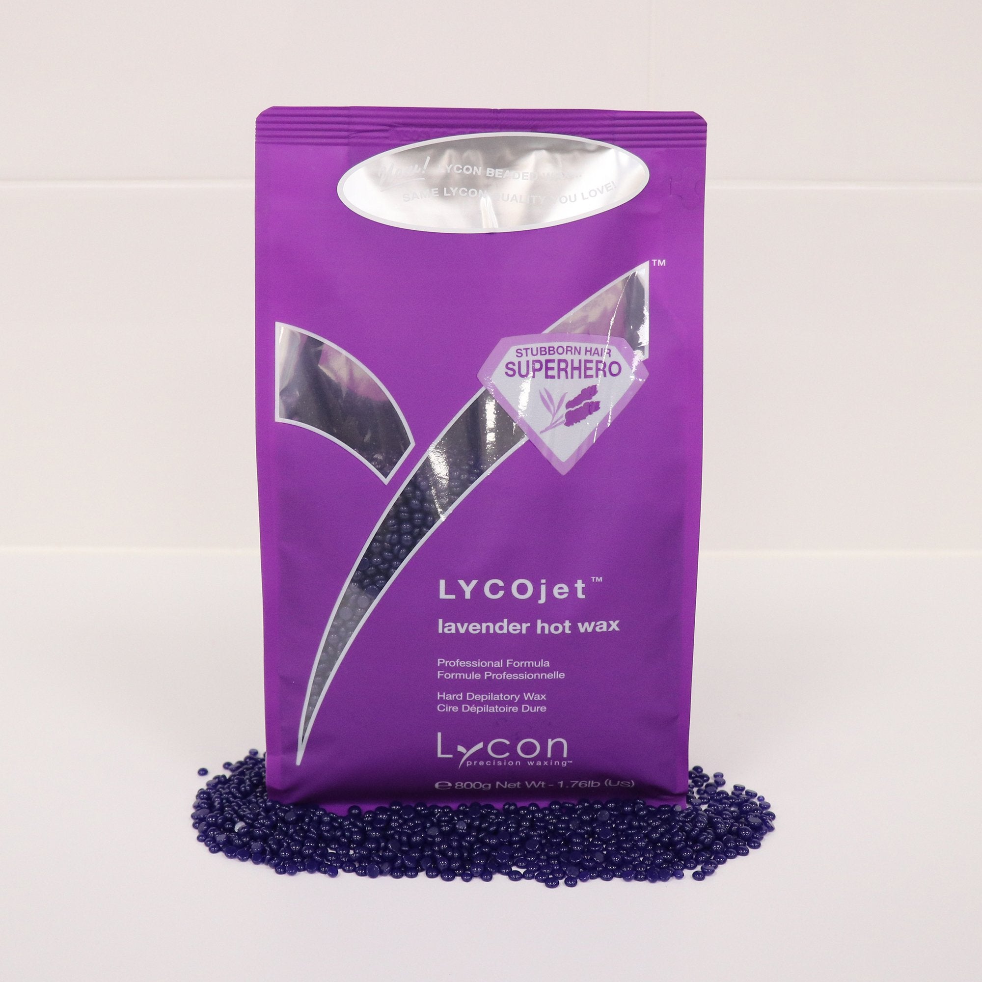 Lycojet Lavender BEADED Hot wax 800g