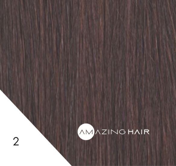 7 pc Clip In #2 Chocolate Brown 20 inch