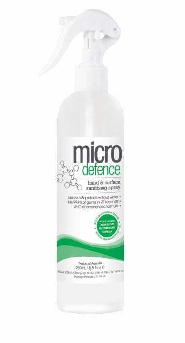 Micro Defence Hand & Surface Spray 250ml