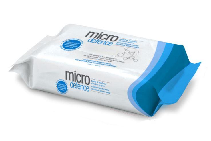 Micro Defence Hand & Surface Wipes 100pk