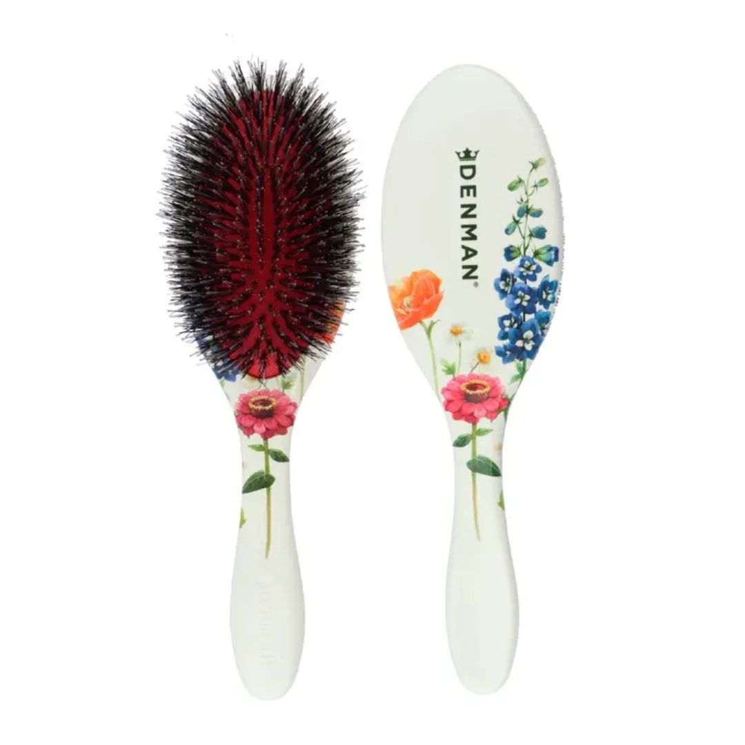 Denman Cushion Bristle Brush Flora