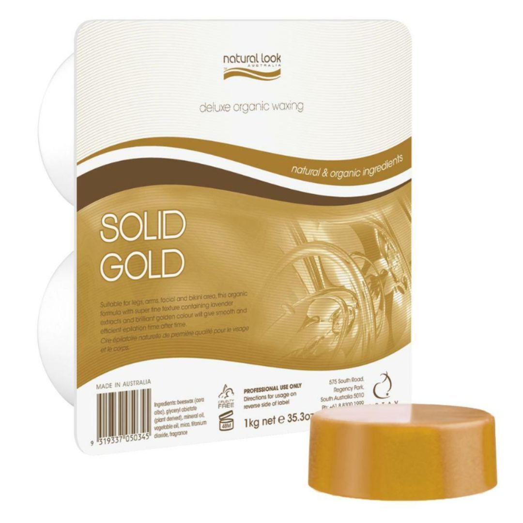Natural Look Solid Gold Hot Wax 1Kg