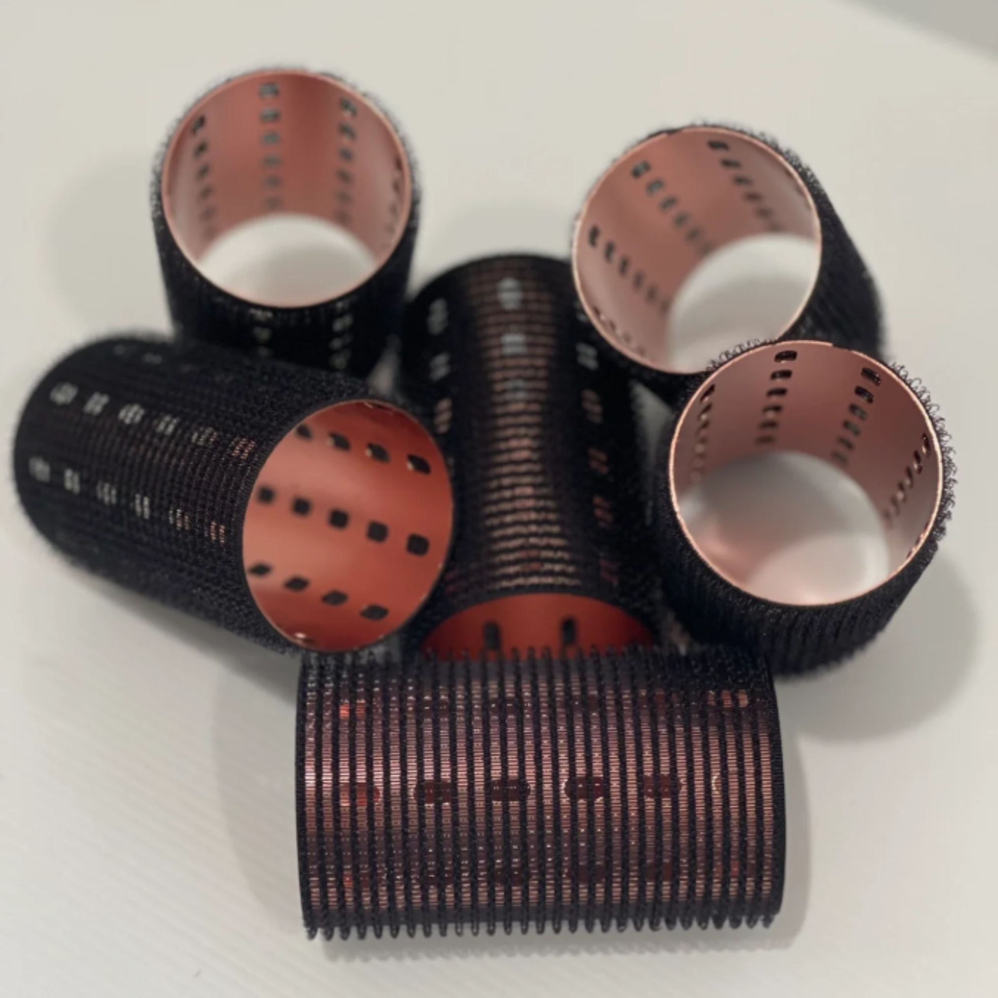 Velcro Thermal Rollers B/Rose 6pk Large