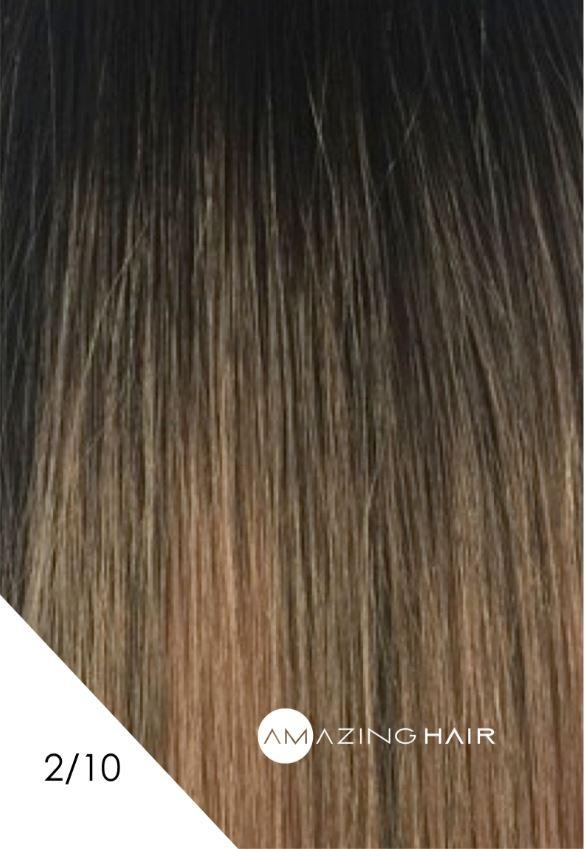 7 pc Clip In #2/10 Choc/Caramel 20 inch