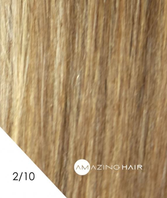 7pc Clip In #2/10 Choc/Caramel 16inch