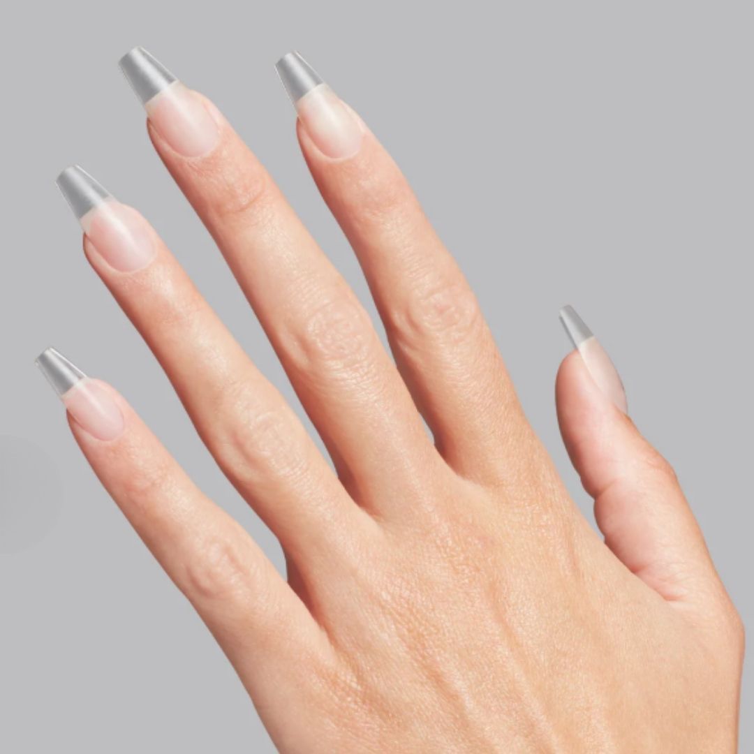 Full Tips Clear Med Coffin 640pk