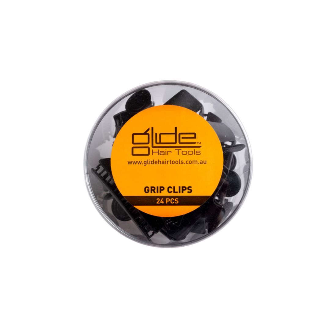 Glide Black Grip Clips 24pk