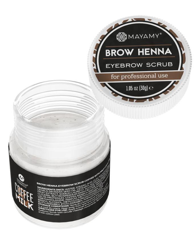 Brow Henna Eyebrow Scrub Coffee Milk 30g